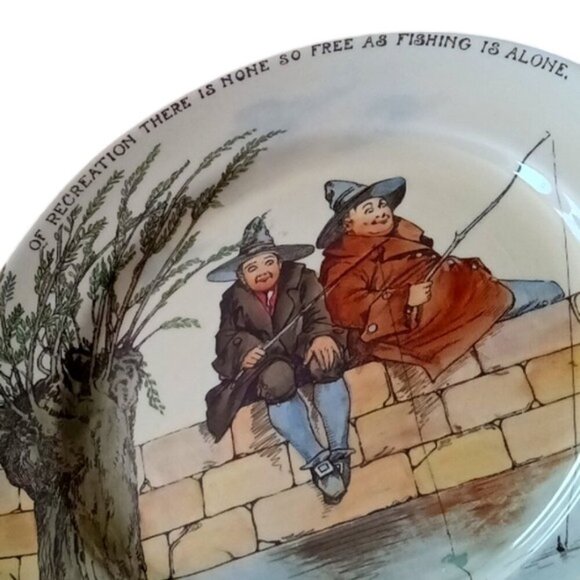Vintage 1920's Fine Royal Doulton Series Ware 'The Gallant Fishers' Rack Plate - Picture 1 of 5
